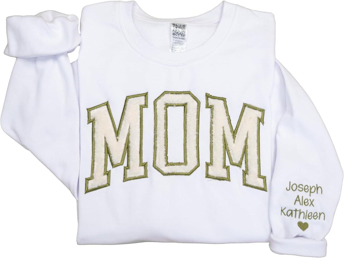 Custom Faux Fur Mama Sweatshirt - Personalized Names - Mom Gift