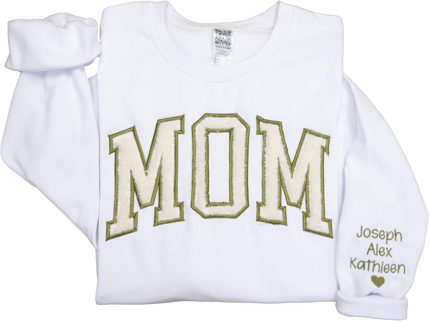 Custom Faux Fur Mama Sweatshirt - Personalized Names - Mom Gift