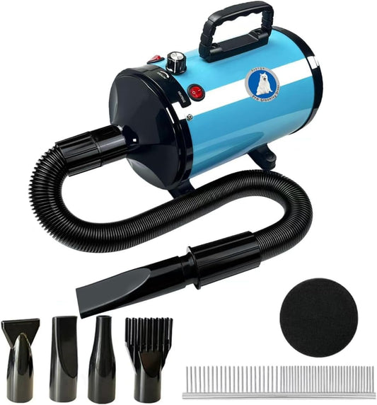 High Velocity Dog Dryer with Adjustable Speed and Nozzles