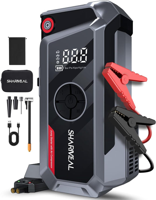 Sharmeal 6000A Jump Starter: Power & Safety on-the-go