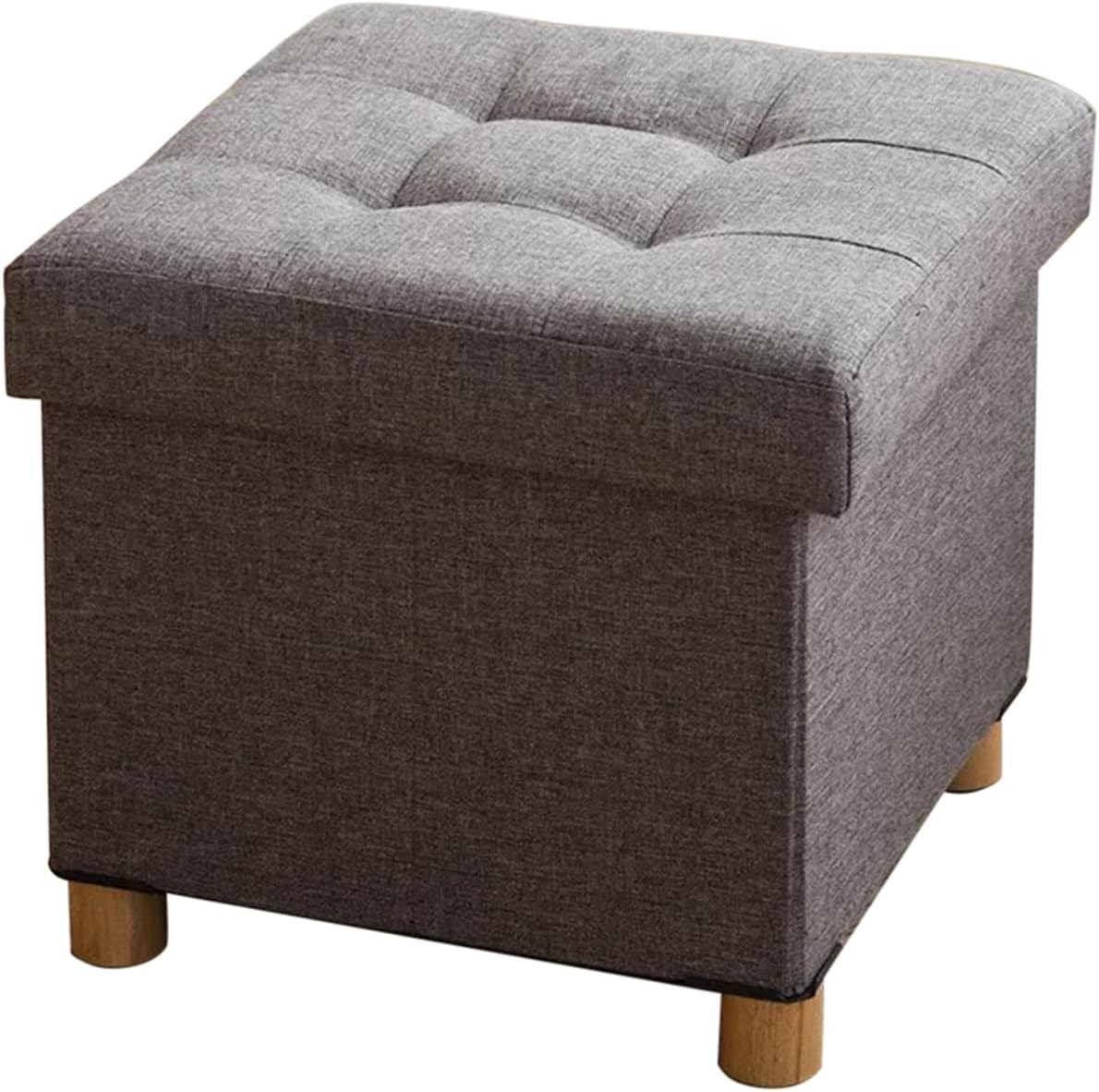 BRIAN & DANY Small Ottoman with Storage for Versatile Use