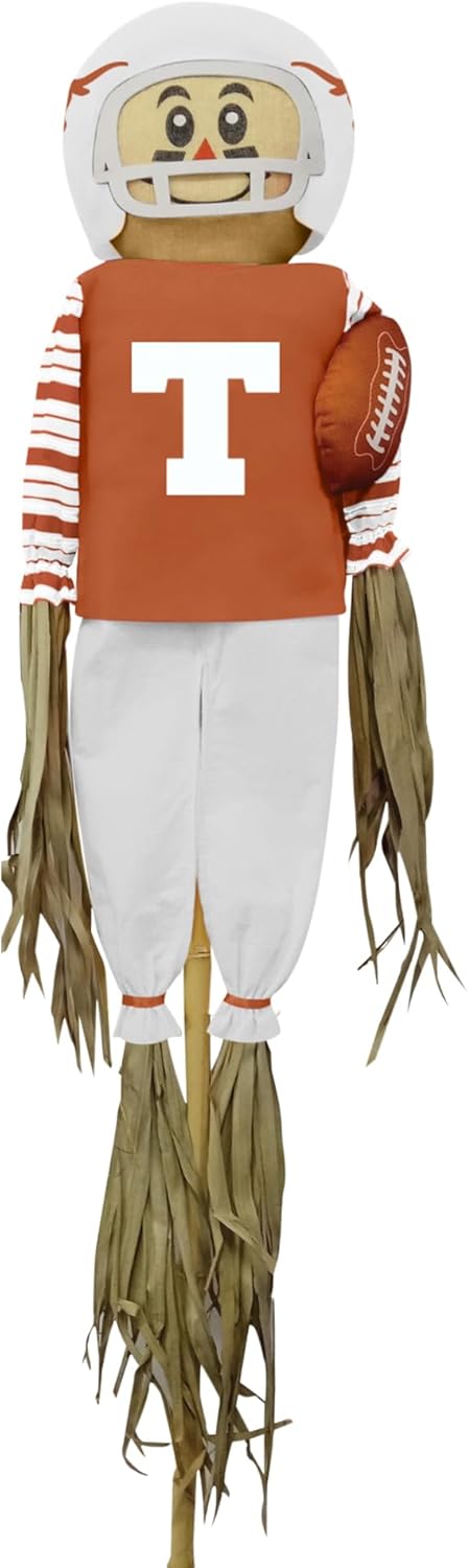 NCAA Texas Scarecrow With Stake Pole - Perfect Outdoor Decor