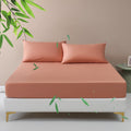 Cooling Fitted Bottom Sheet for Hot Sleepers in Coral King Size