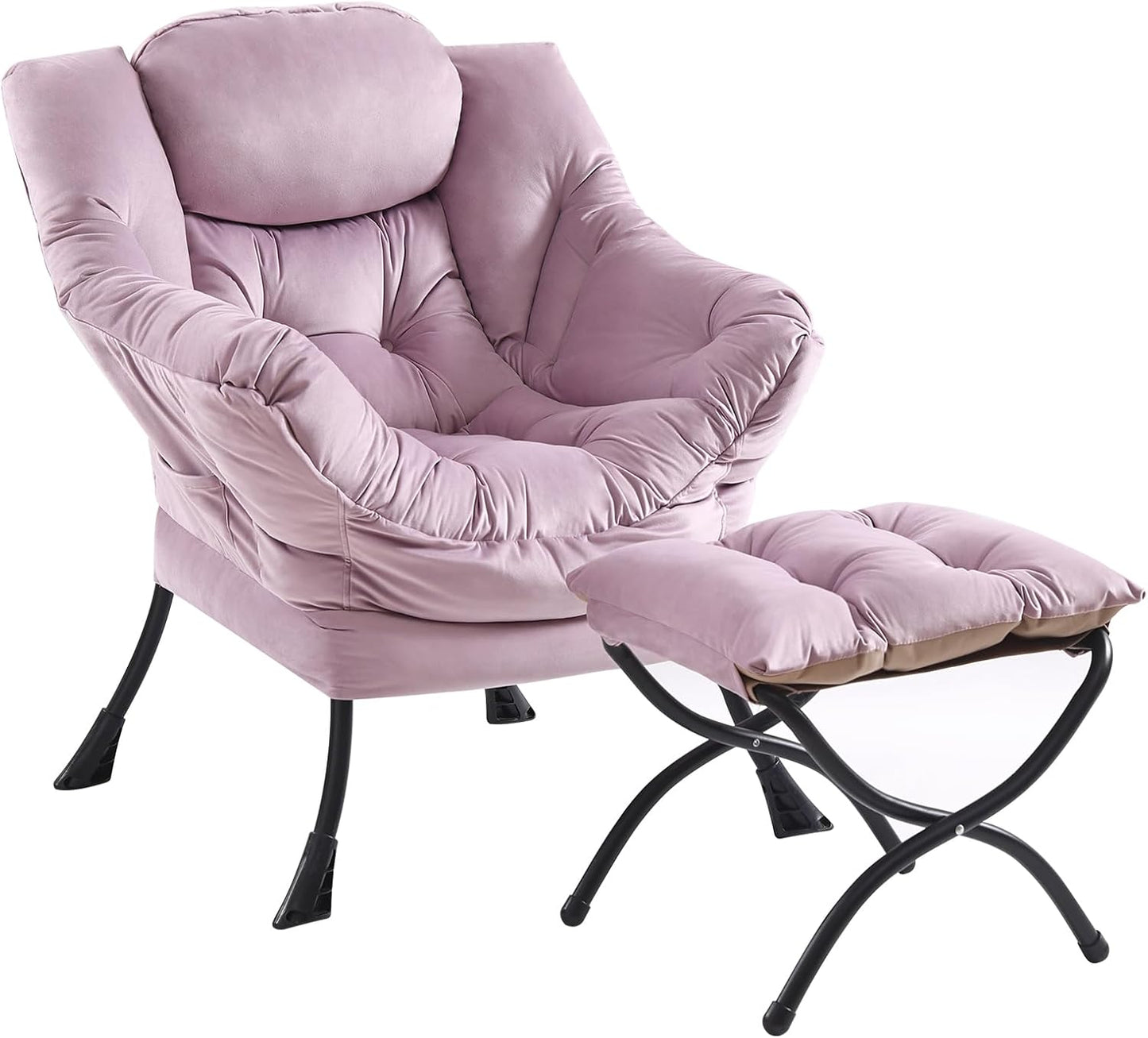 Lazy Chair with Ottoman for Ultimate Comfort and Relaxation