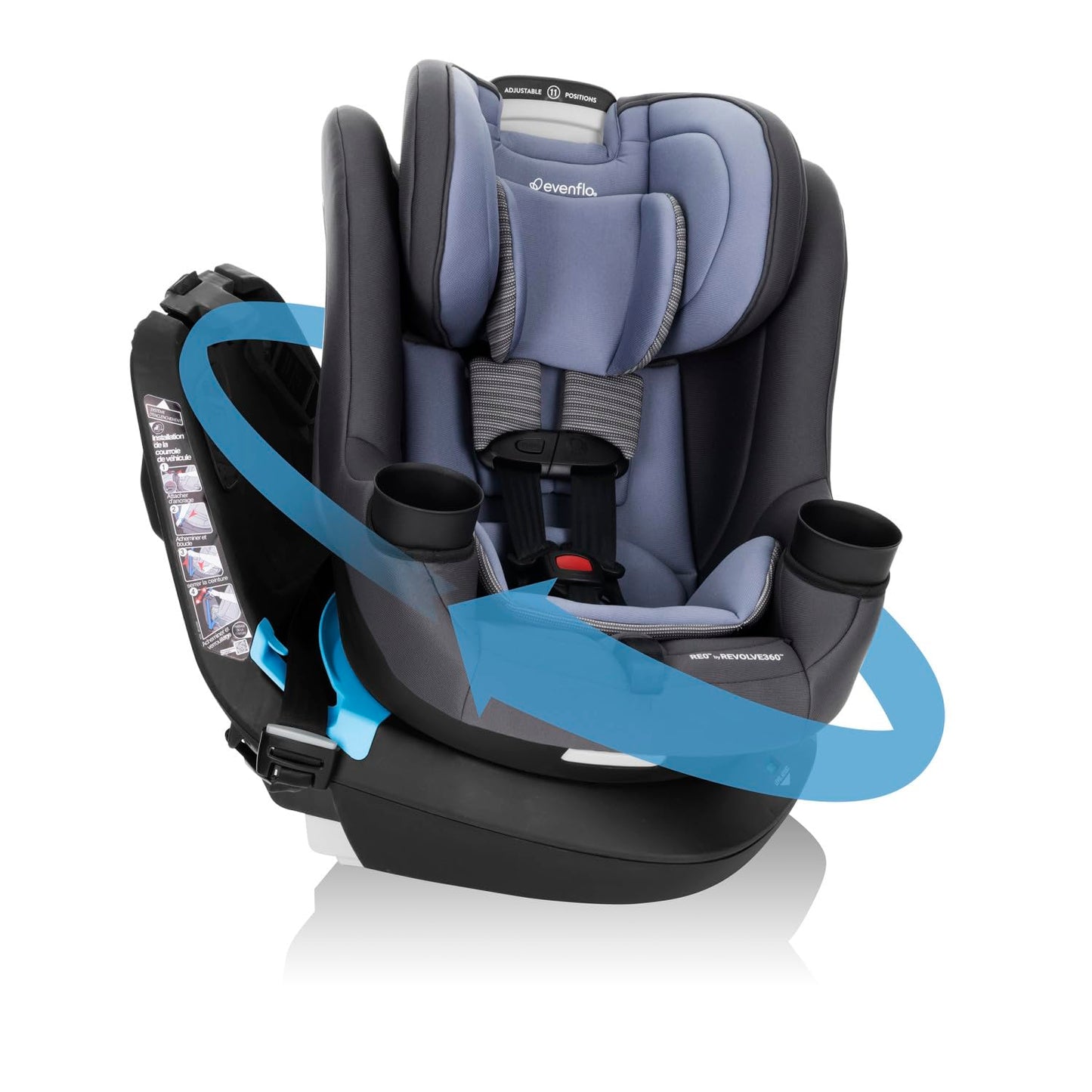Evenflo REO Rotating 2-in-1 Convertible Car Seat for Safety