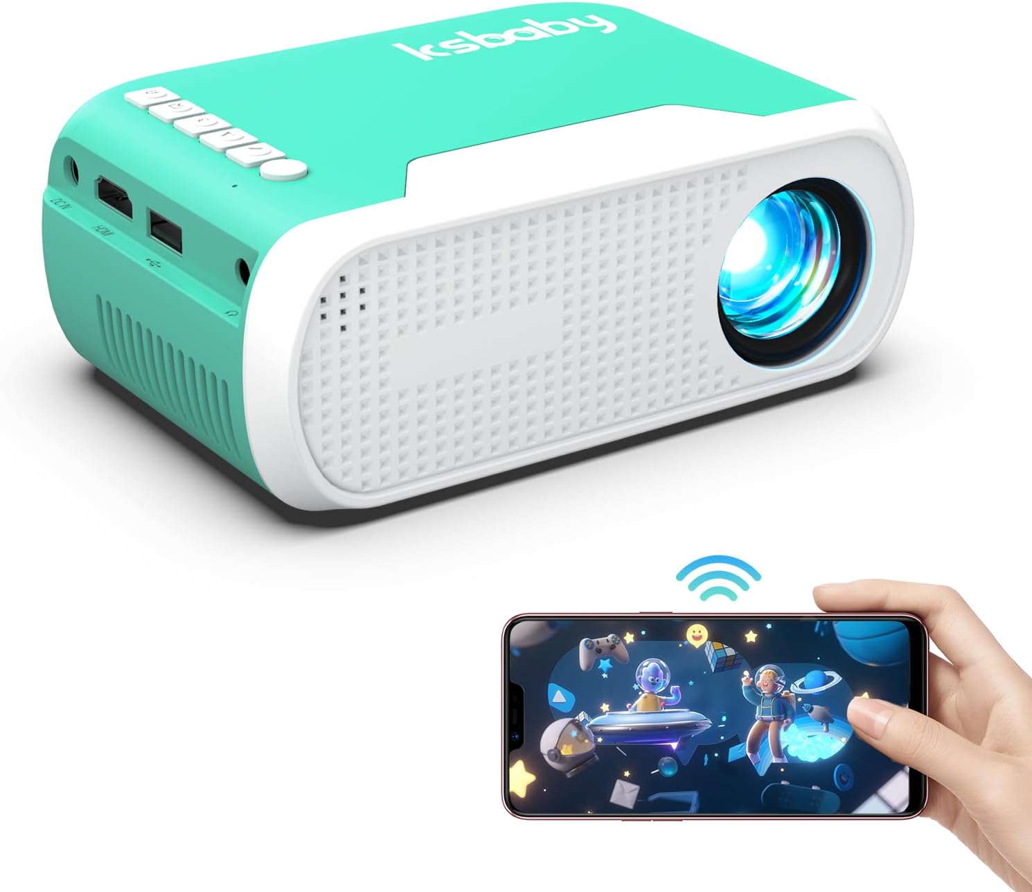 WiFi Mini Projector: Phone Connected Home Theater