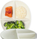 Uba Portion Control Plate (Porcelain) 2 Pack - Guided Balanced Meals