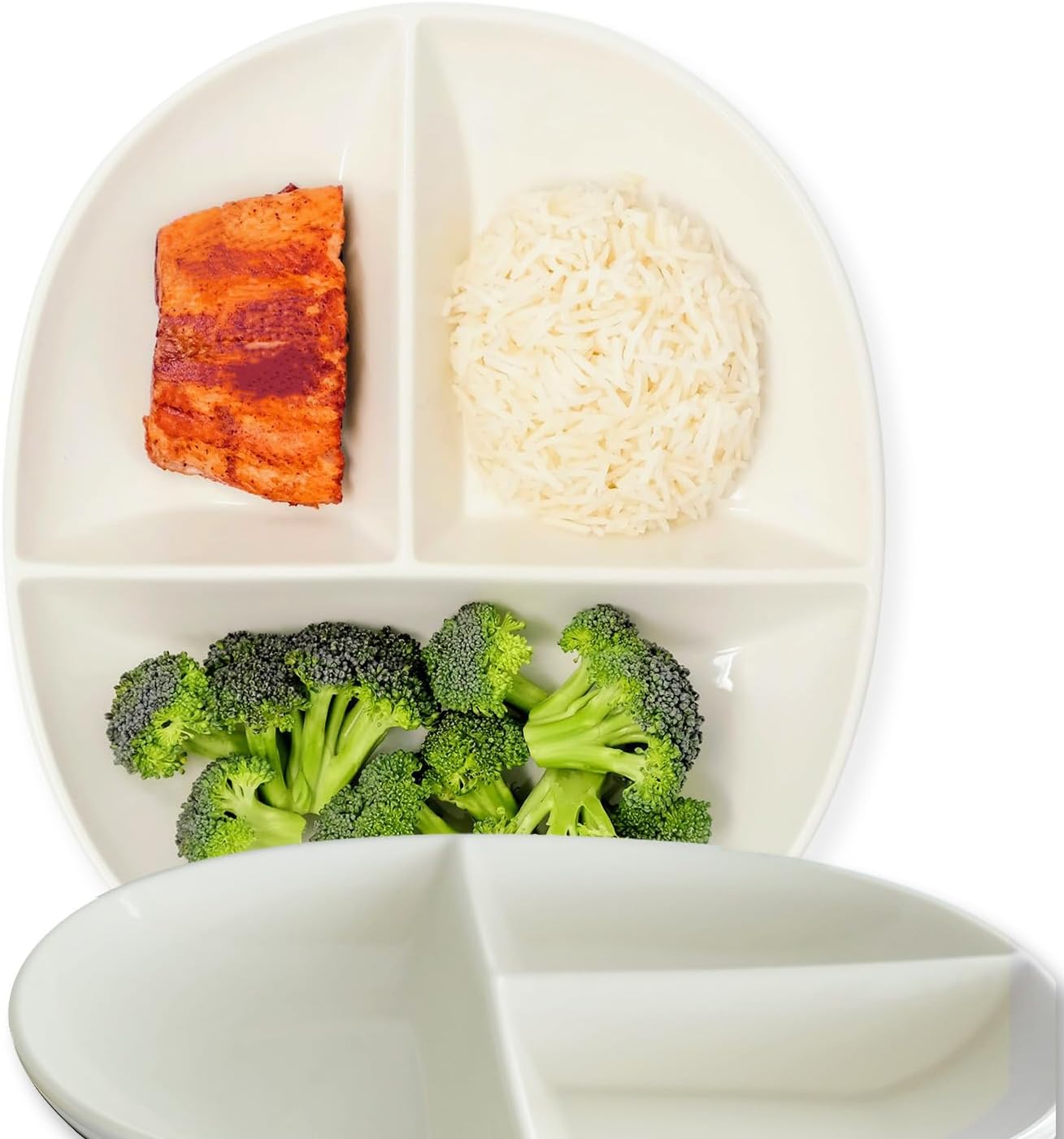 Uba Portion Control Plate for Healthy Diet - 2 Pack Set