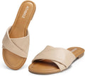 Sandals Women Dressy Flat Slides for Summer - Comfortable Fit