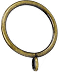 1.5 in Inner Diameter Curtain Rings with Eyelets - Antique Brass