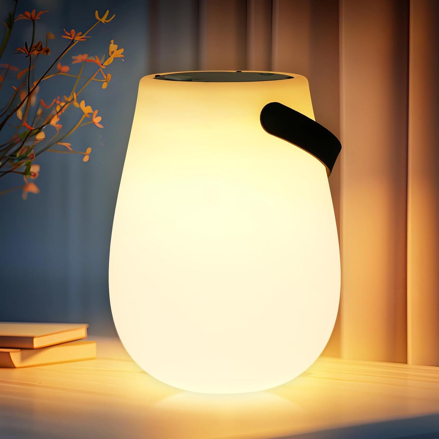 STRMAIYU Portable Solar Lamp: 8 Color Changing Light Modes!