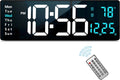 16.2 Inch Large Display Wall Clock - Clear Jumbo LED Time