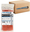 Kable Kontrol Fluorescent Orange Zip Ties 11 in - Bulk 8,500 Pack