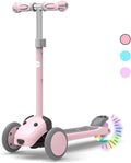 Kids Scooter for Ages 1-12 Years - Adjustable 3-Wheel Ride