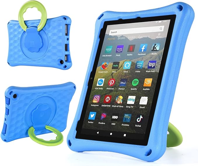 Fire HD 10 Tablet Case for Kids with Rotating Kickstand Feature