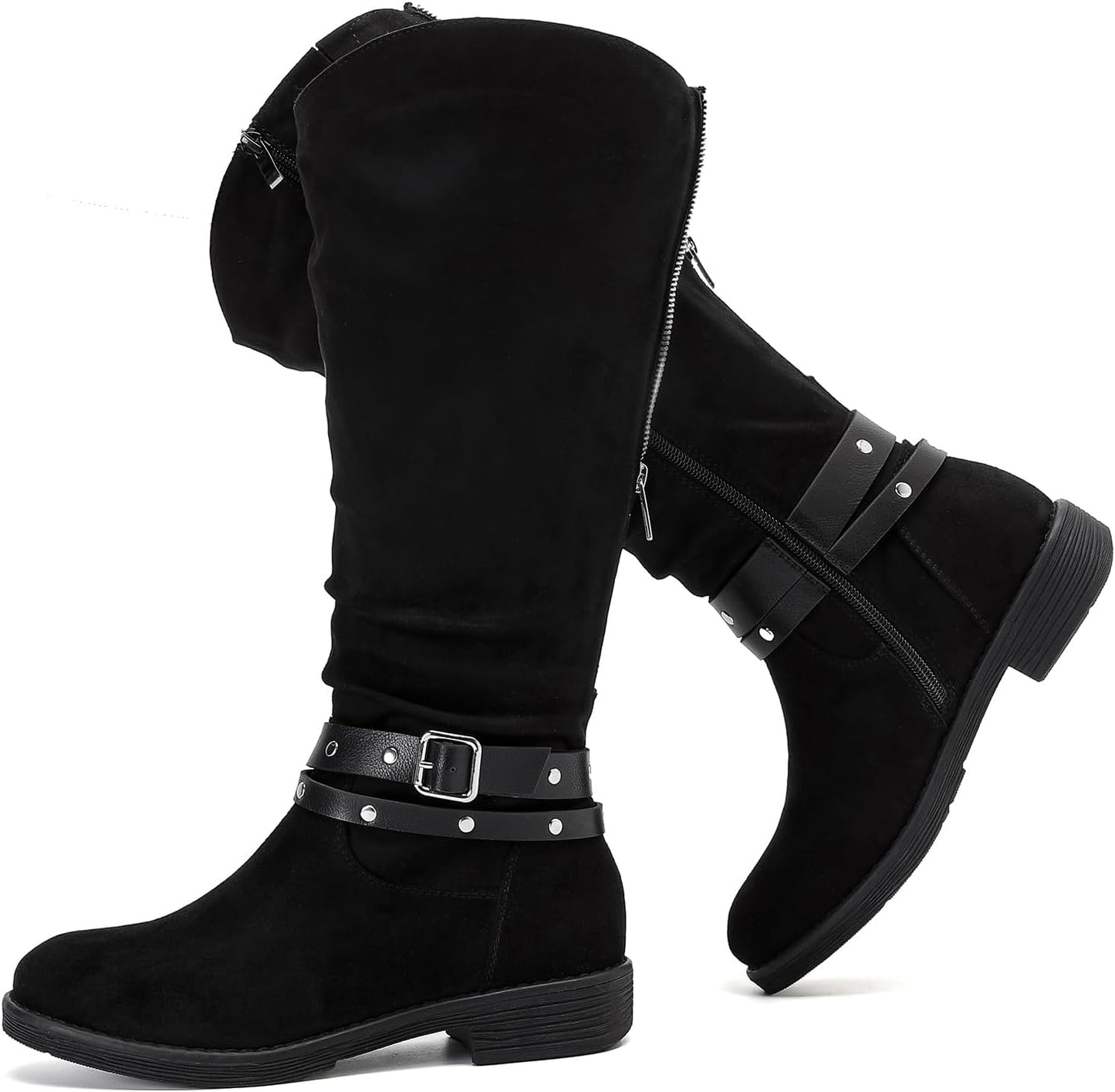 Luoika Women's Extra Wide Calf Knee High Boots for Comfort
