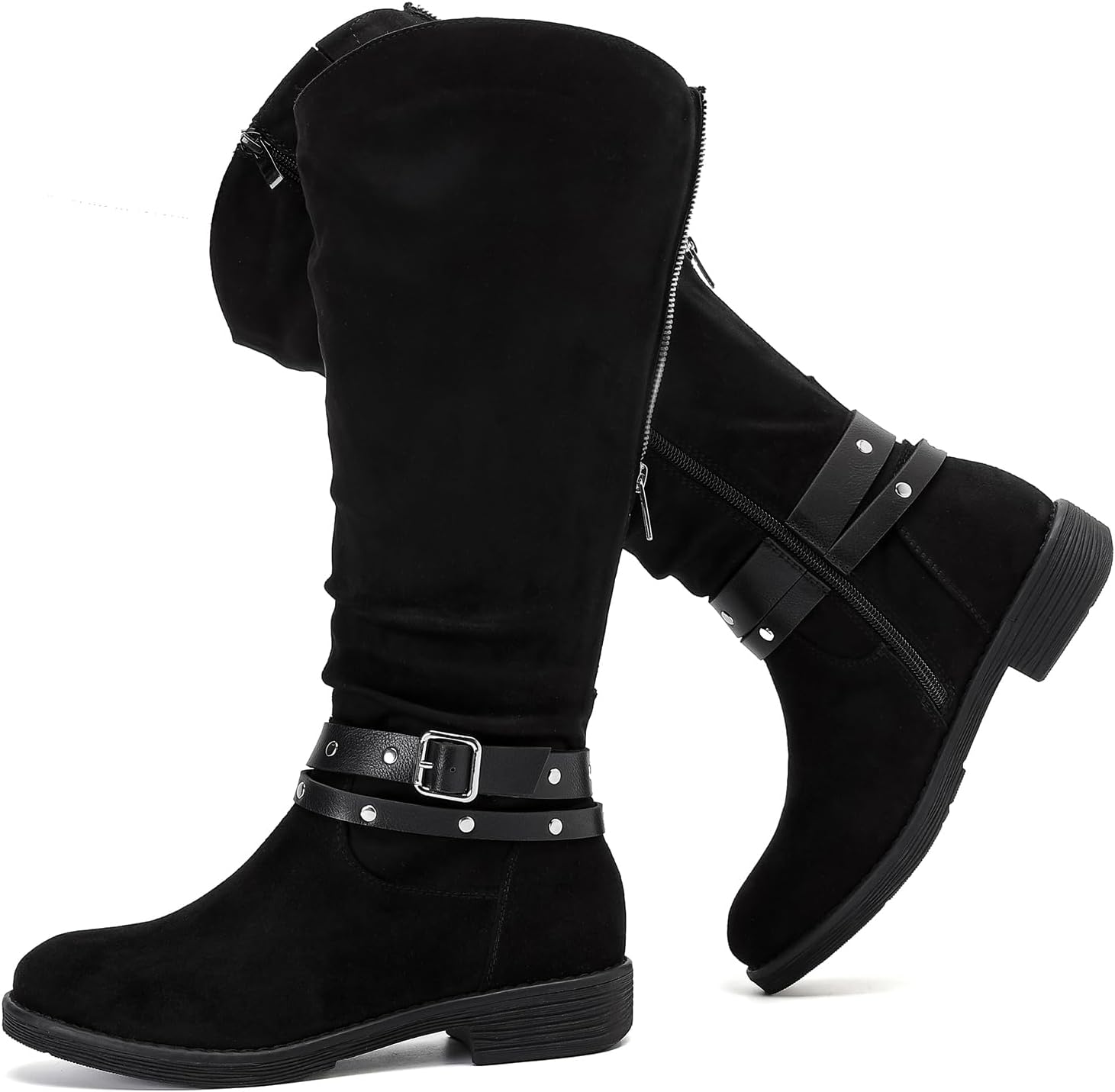 Luoika Women's Extra Wide Calf Knee High Boots for Comfort