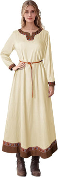 Women's Medieval Viking Dress Renaissance Peasant Linen Underdress not