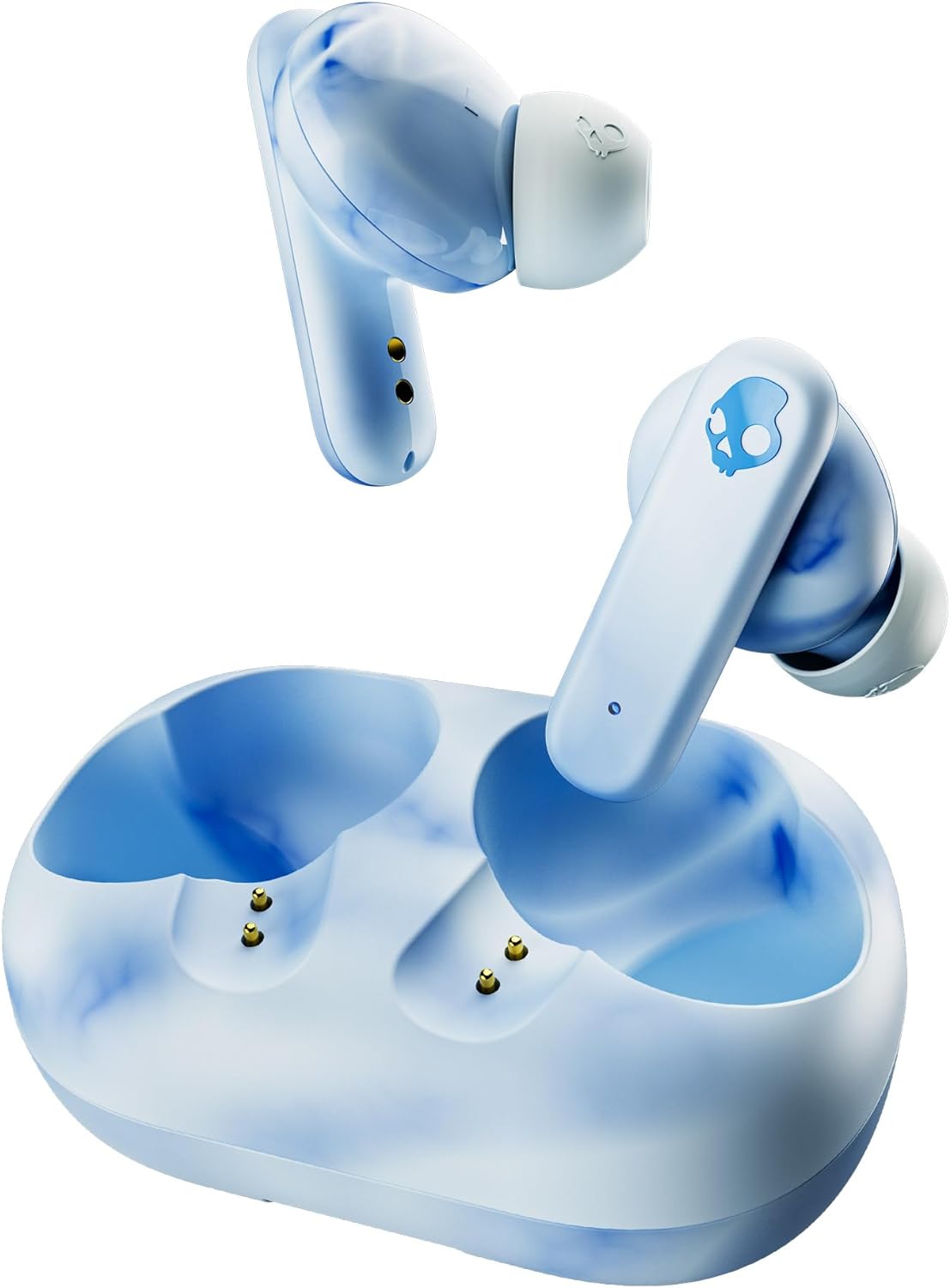 Skullcandy EcoBuds: 8 Hr Battery, Mic, iPhone/Android Bluetooth - Glacier