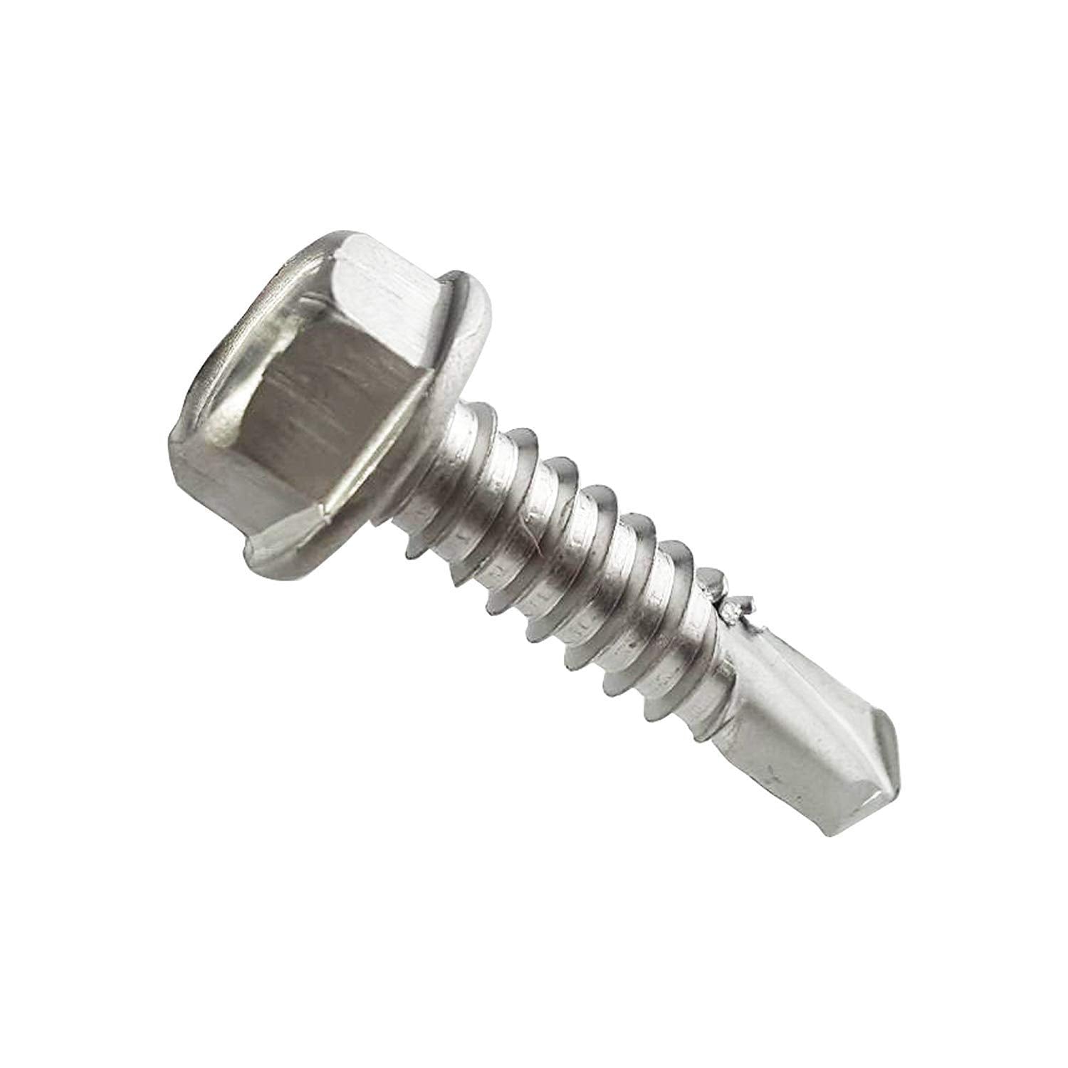 1/4in x 1in Stainless Steel Self-Tapping Screws for Metal