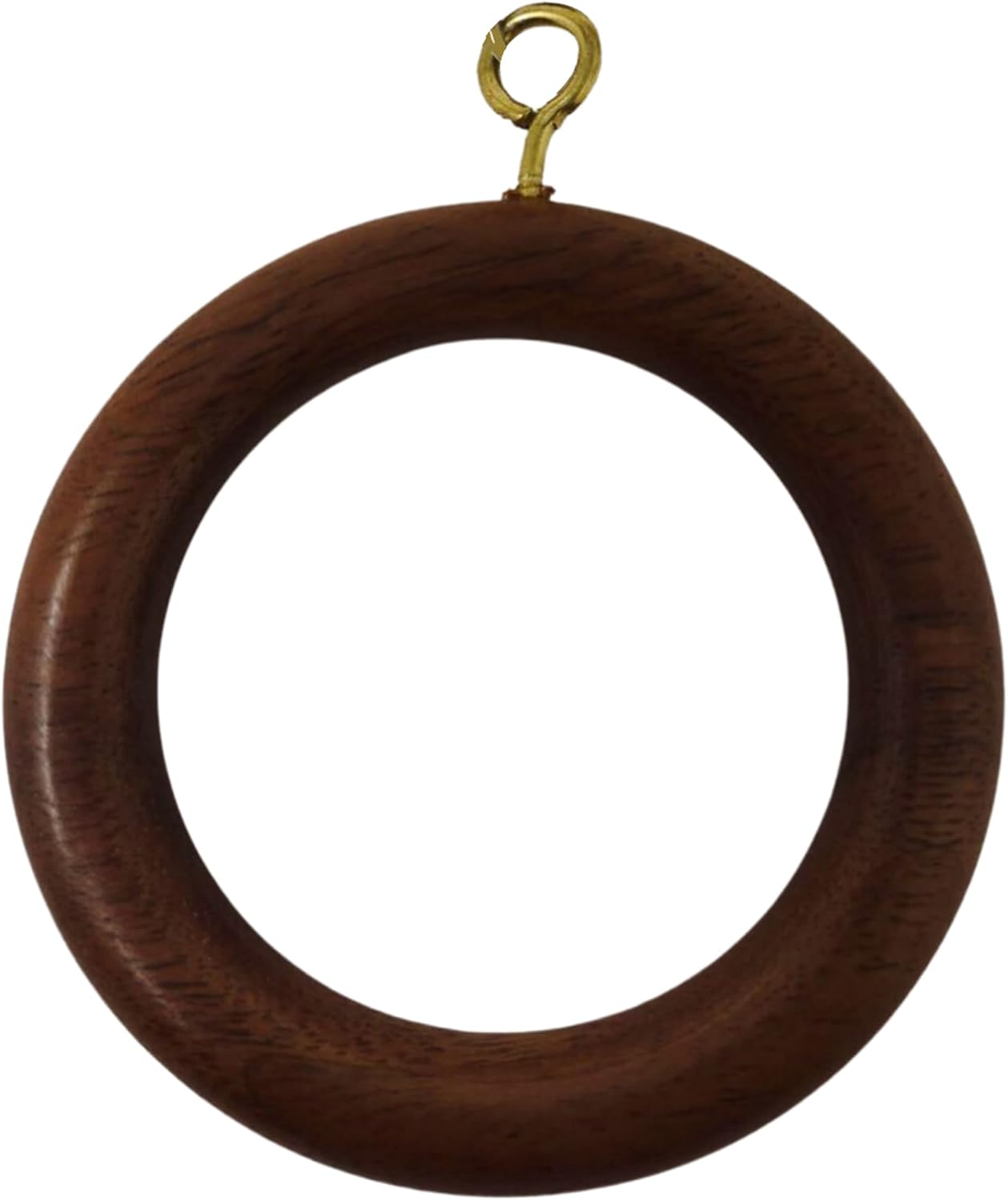 12 Premium Wooden Rings for Smooth Curtain Rod Movement