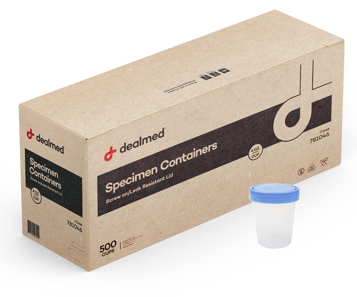 Dealmed Non-Sterile Specimen Containers for Safe Sample Collection