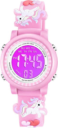 Colorful Waterproof Kids Watch with Lights
