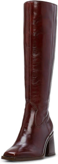 MUCCCUTE Knee High Boots for Women - Square Toe Chunky 2.8in Heel