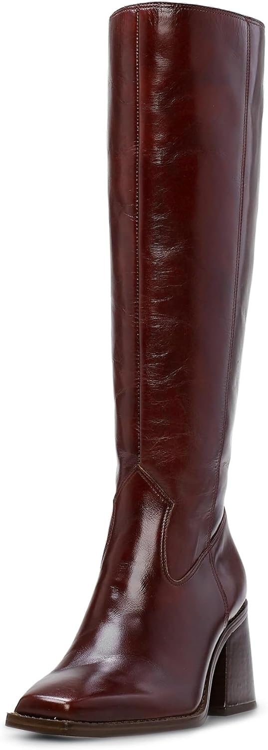 MUCCCUTE Knee High Boots for Women with Chunky Block Heels