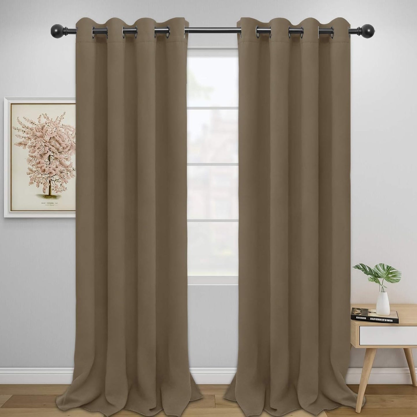 Easy-Going Blackout Curtains for Bedroom and Living Room Use