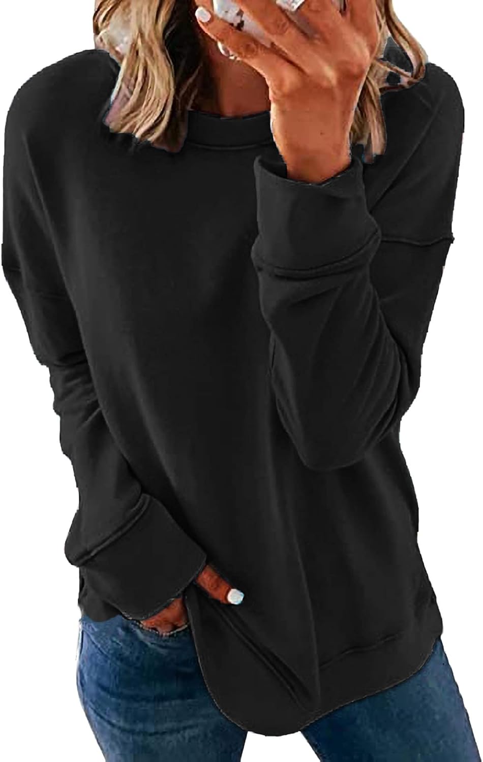 Cute Lightweight Crewneck Sweatshirt - BAQIFEN
