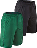 Men's 2-Pack Loose-Fit 10ft Workout Gym Shorts - Breathable Dri-Fit