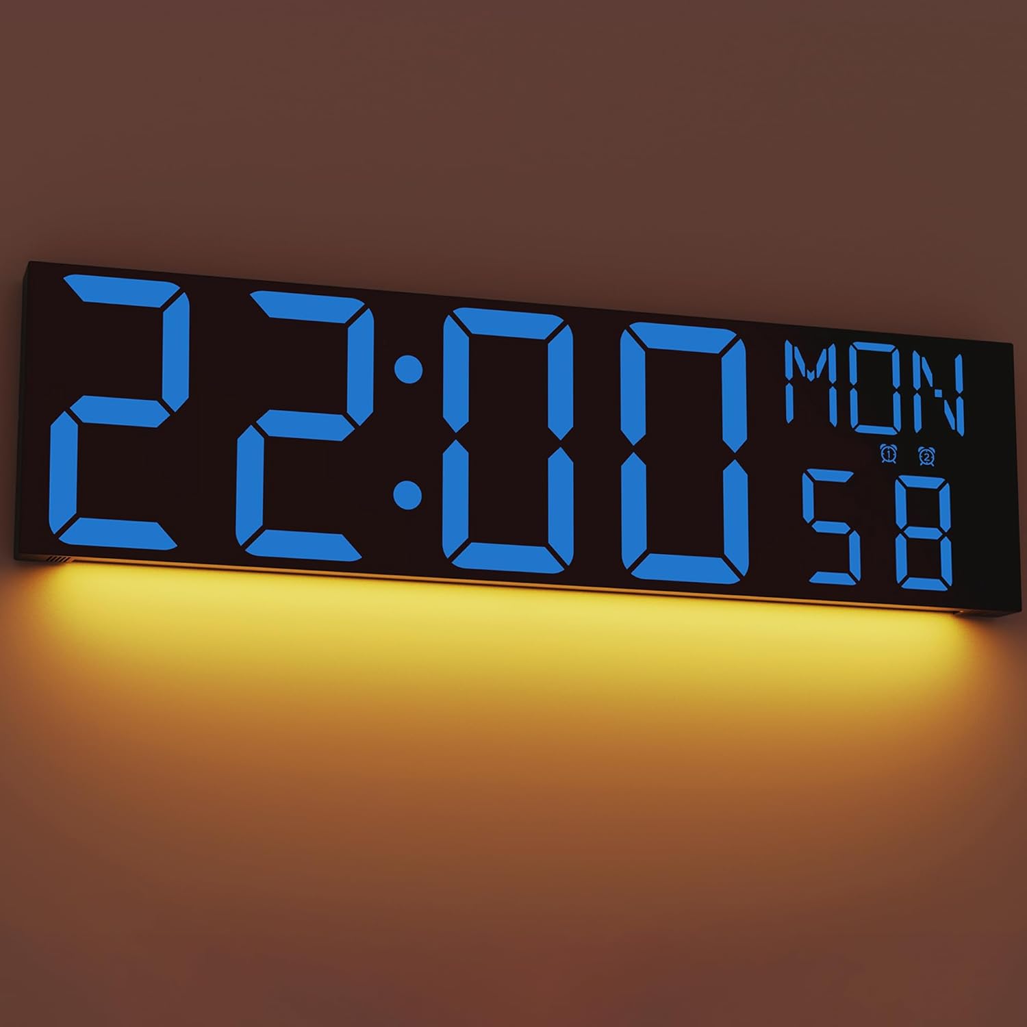 JALL 30 Inch Large Digital Wall Mount Clock with Remote Control