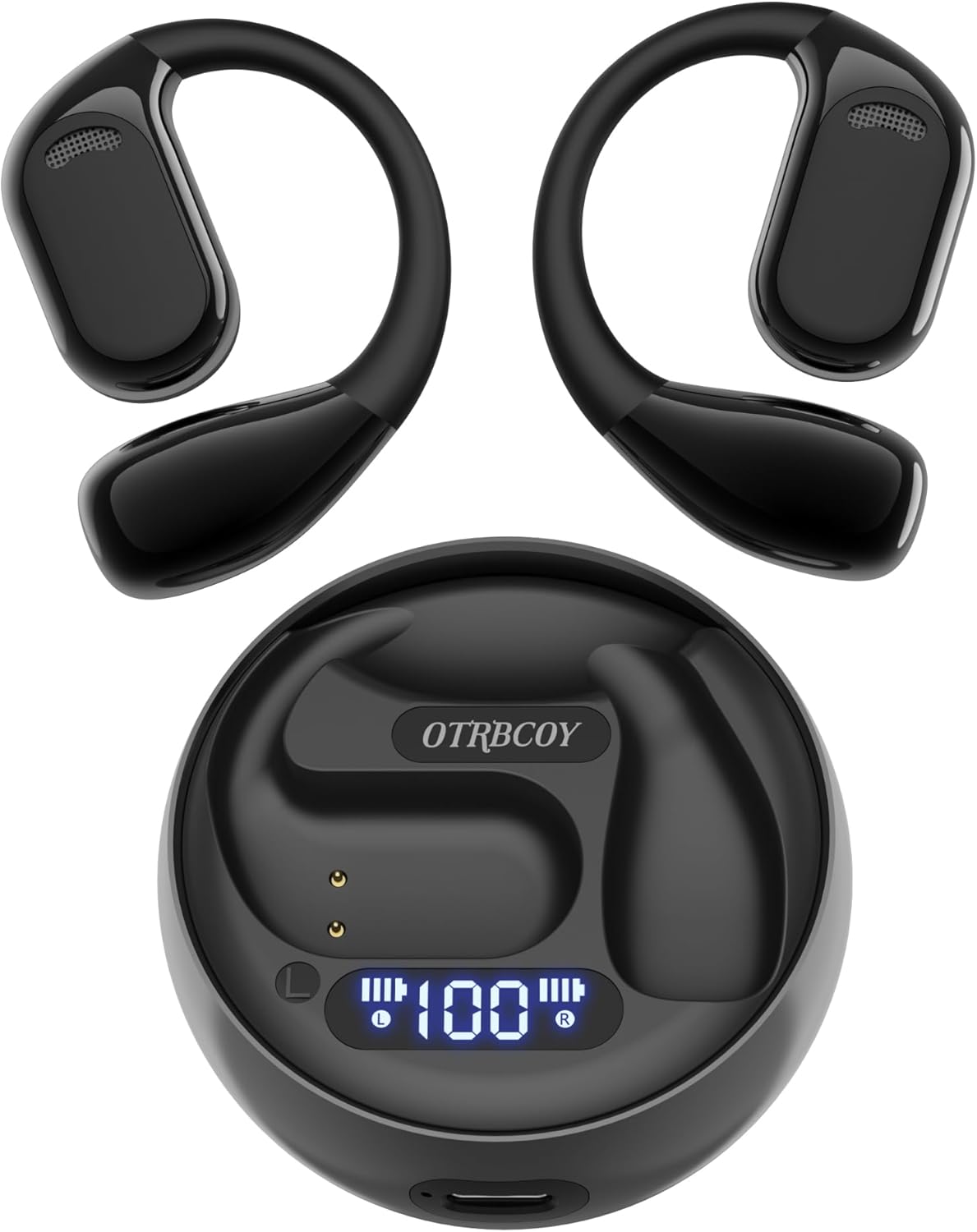 Wireless Air Conduction Earbuds | Clear Calls, 30H Play | Sporty Sweatproof OTRBCOY
