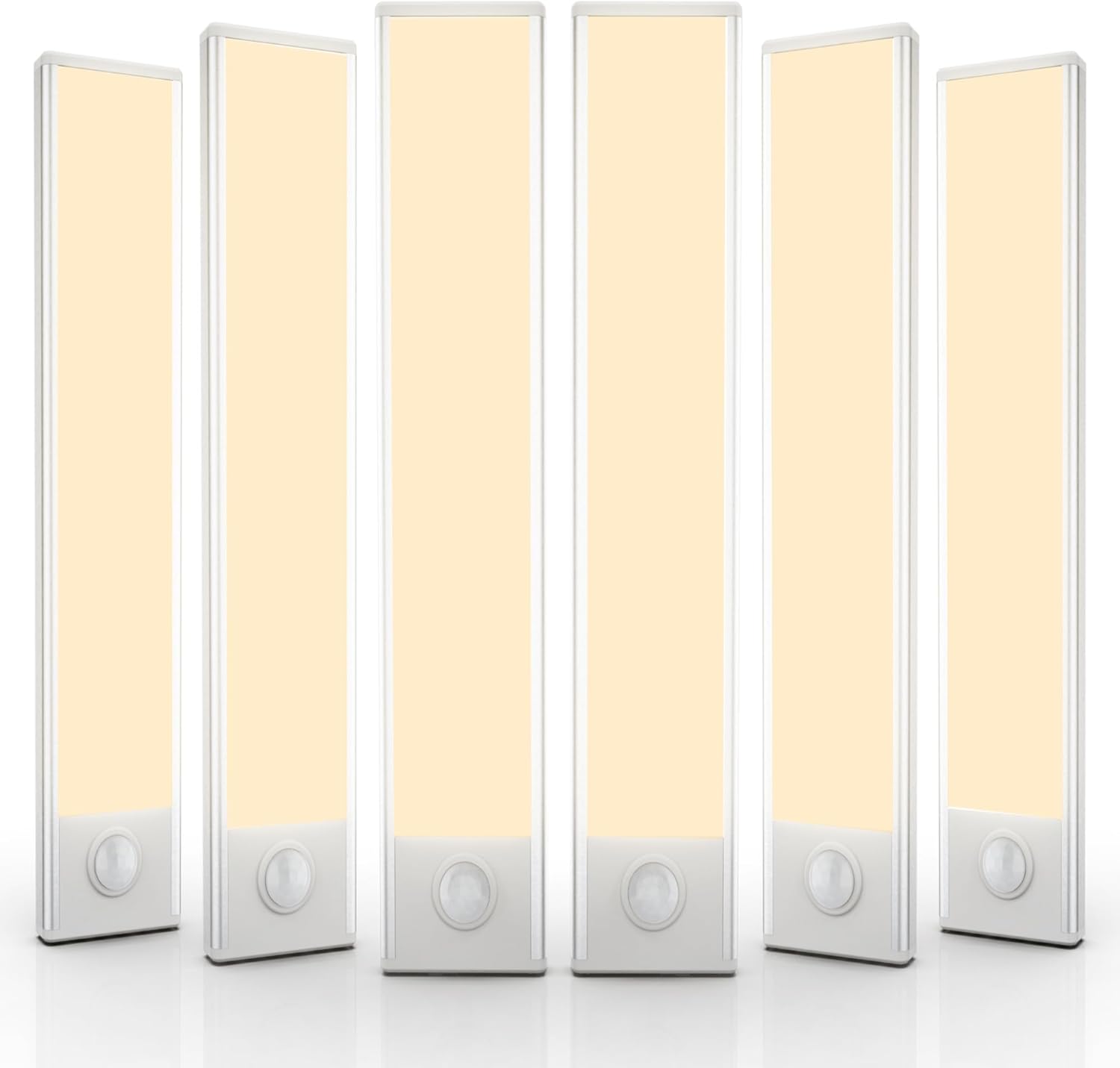 6 Pack Wireless Under Cabinet Lights with Motion Sensor Technology