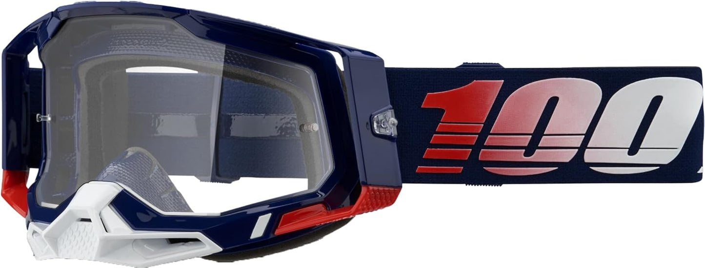 100% Racecraft 2 Protective Goggles - Clear Lens