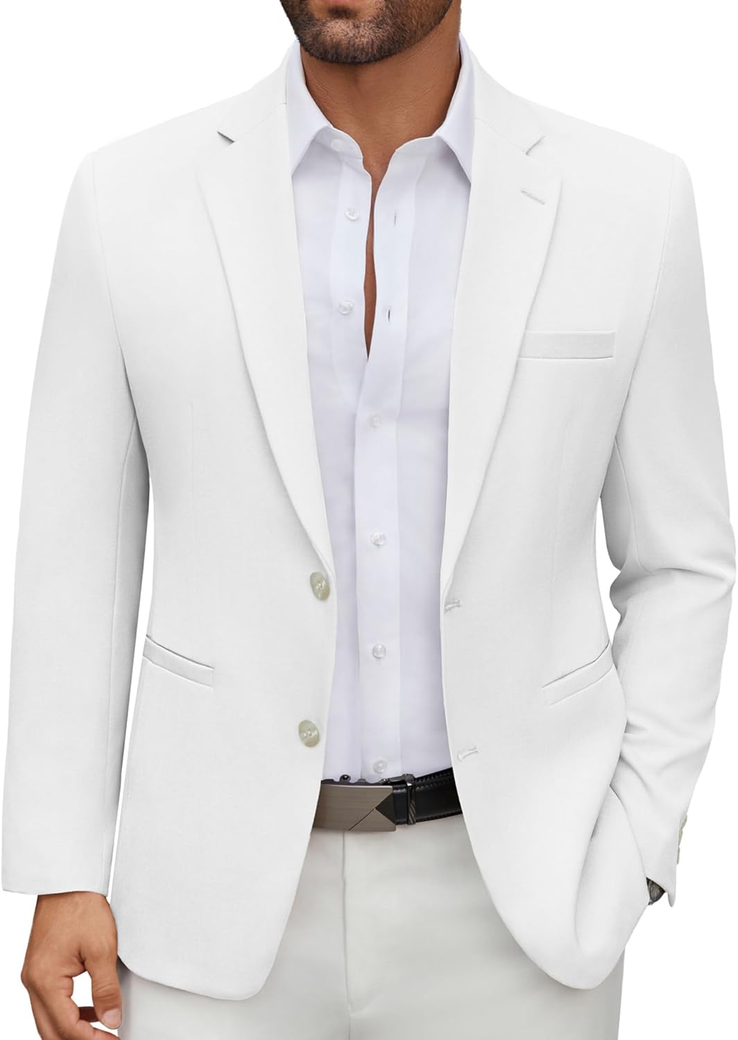 COOFANDY Men's Casual Blazer Lightweight Two Button Sport Coat