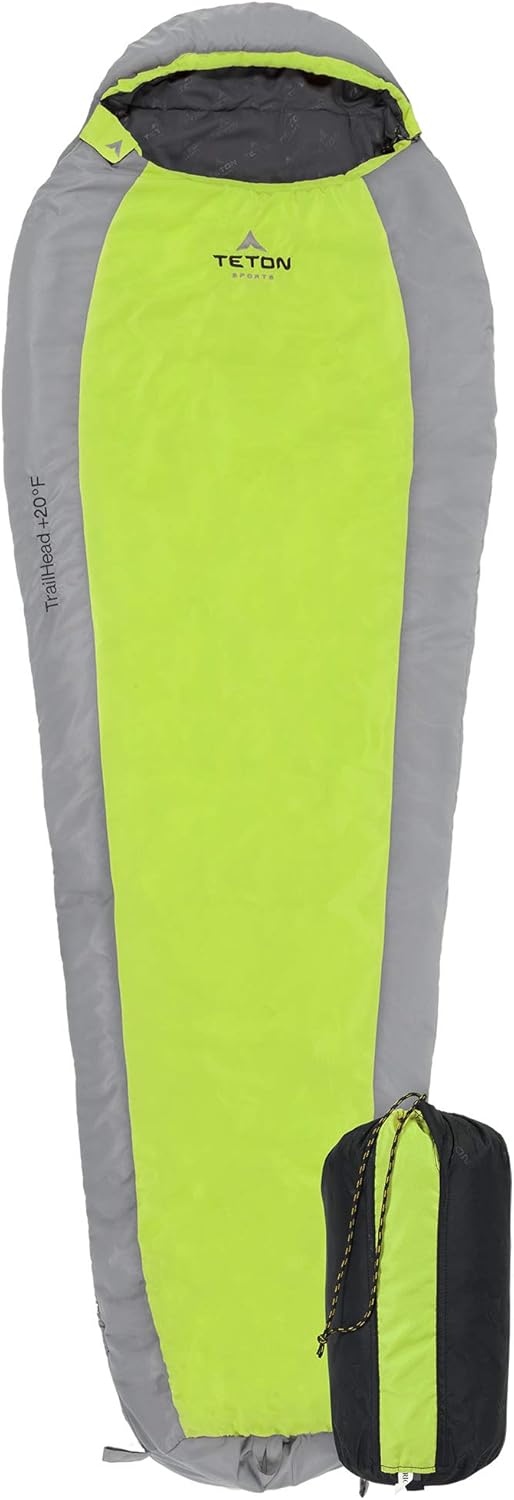 Teton 20F and 5F Degree Sleeping Bag for Camping and Hiking