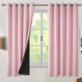 BGment Baby Pink Blackout Curtains for Nursery 63 Inch Length