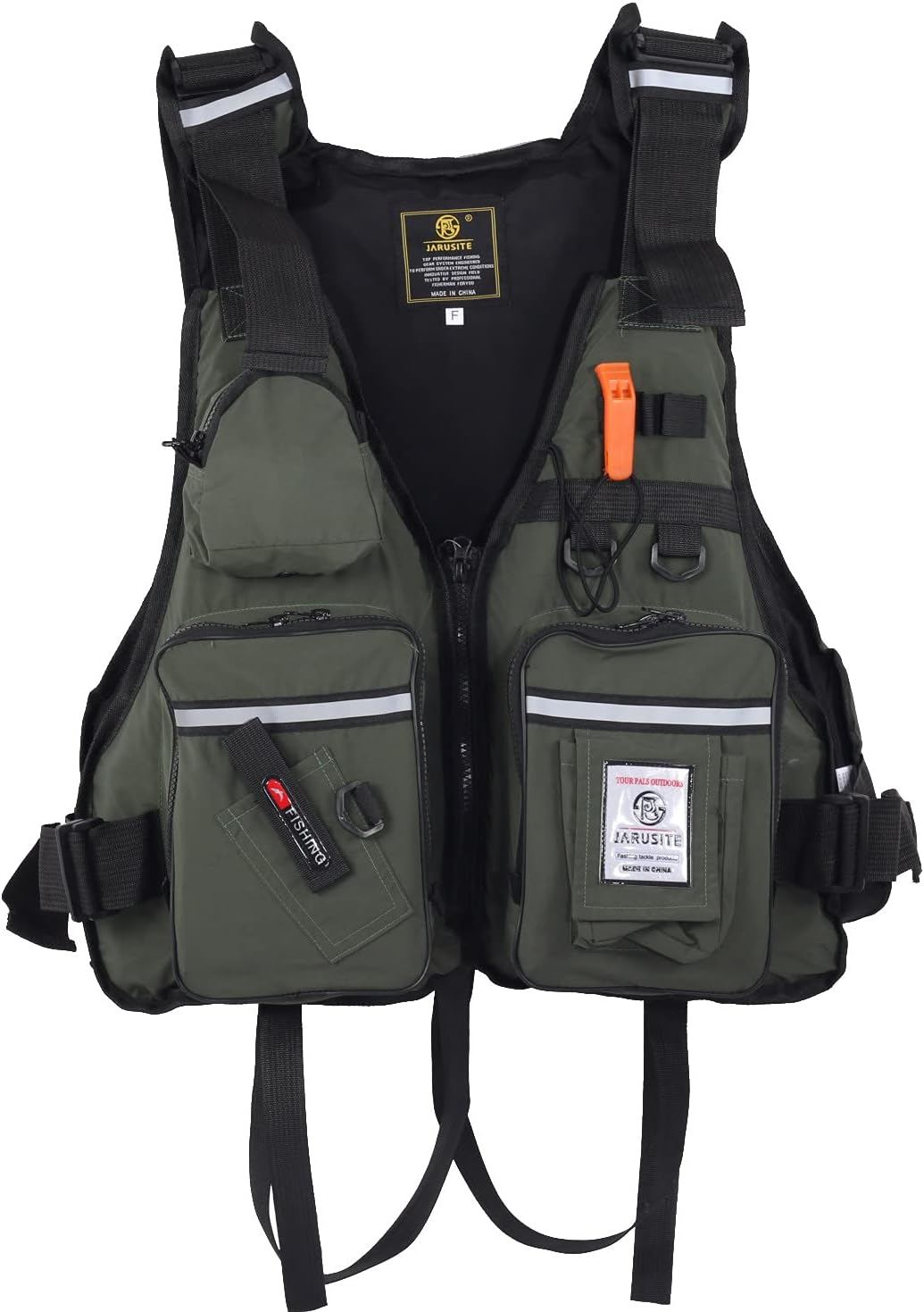 JKSPORTS Fishing Vest Safety Life Jacket for Kayaking and Boating
