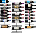 Sorbus Wall Mount Wine Rack Set of 3 Holds 27 Bottles Stylishly
