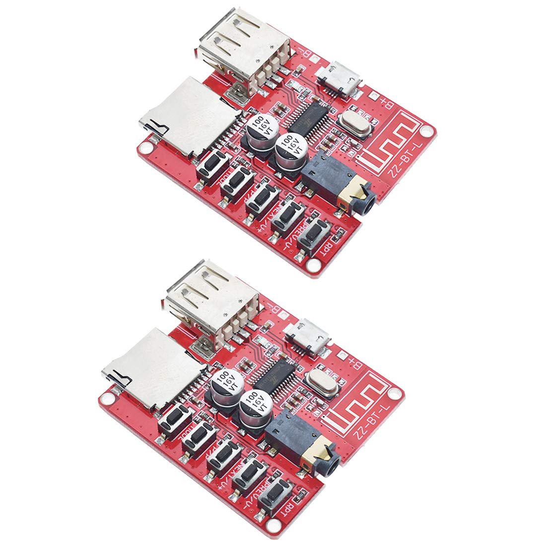 HiLetgo 2pcs Bluetooth MP3 Decoder for Car Speakers