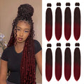 8 Pack Ombre Braiding Hair Pre Stretched 26in - Soft, Easy Install