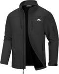 WULFUL Men's Lightweight Softshell Jacket - Warm Fleece Windbreaker (1