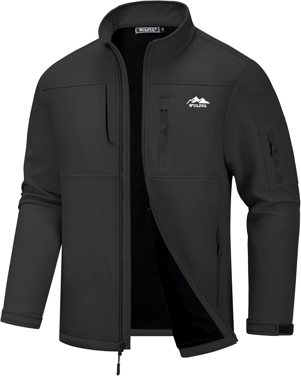 WULFUL Men's Lightweight Softshell Jacket for All Outdoor Activities