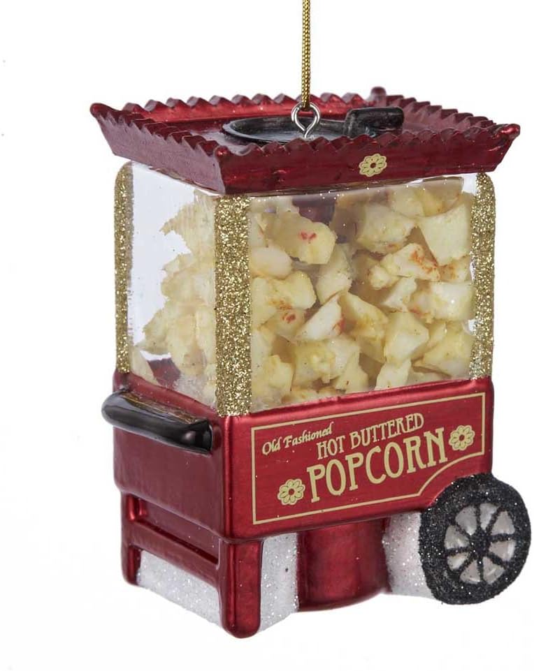Noble Gems Popcorn Machine Ornament - Festive Decor