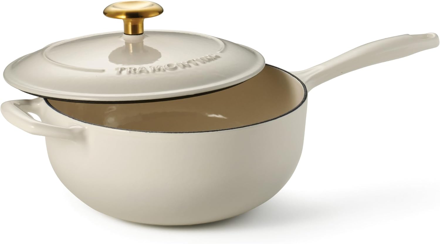 Tramontina Bestow Enameled Cast Iron Saucier Pan for Cooking