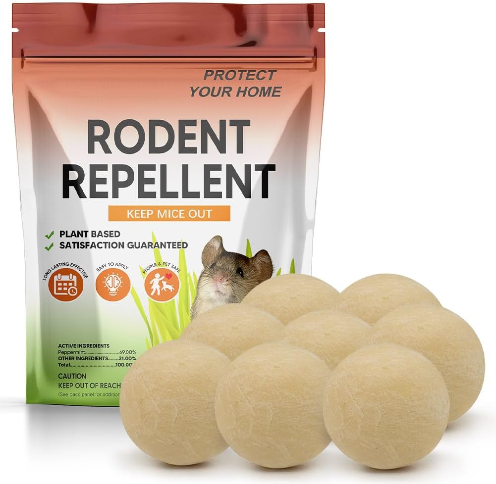 Peppermint Rodent Repellent Balls - Indoor & Outdoor Protection