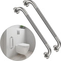 24 Inch Anti Slip Shower Grab Bar - Sturdy Brushed Nickel Support