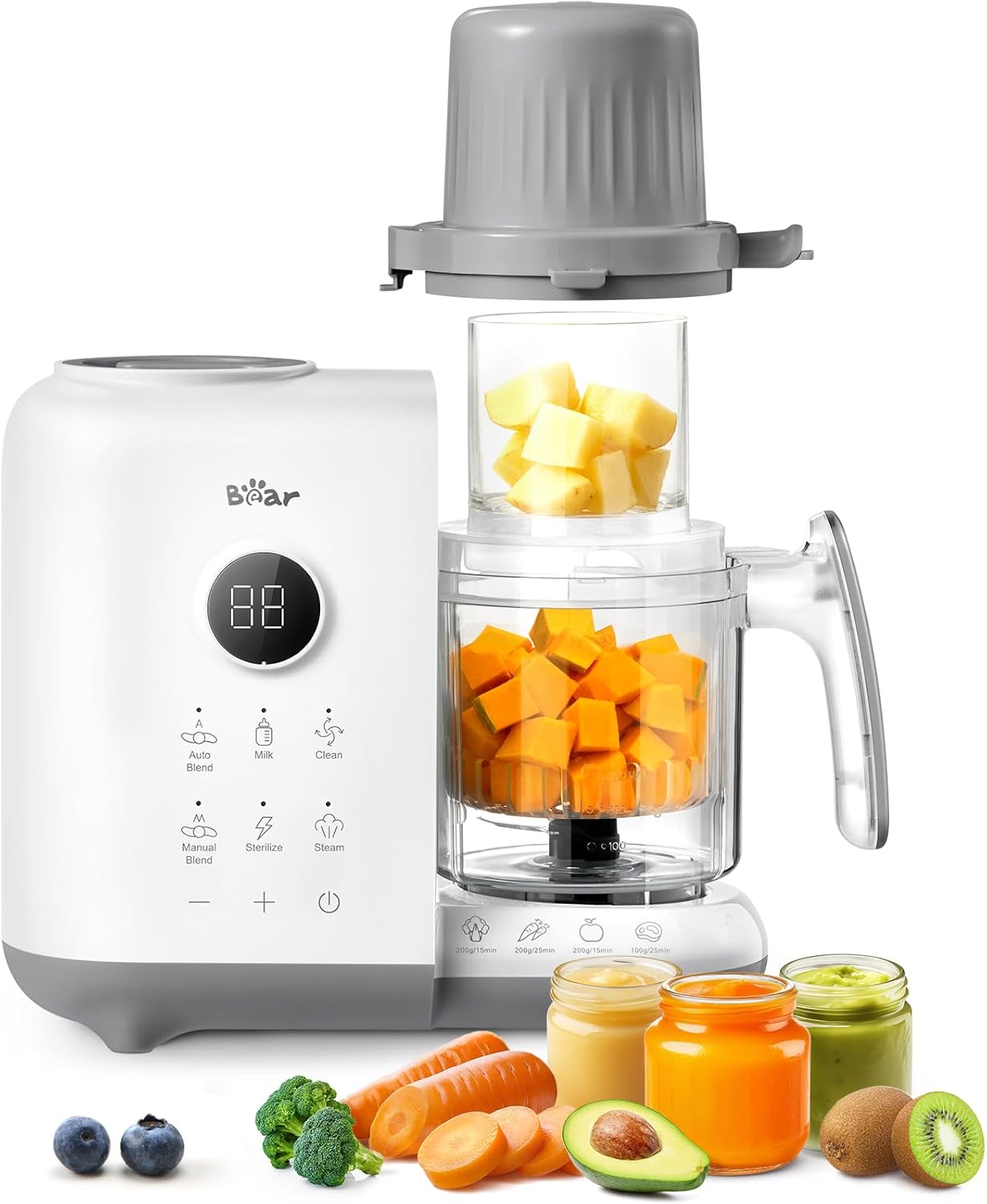 Bear Baby Food Maker: All-in-One Steamer and Blender for Babies